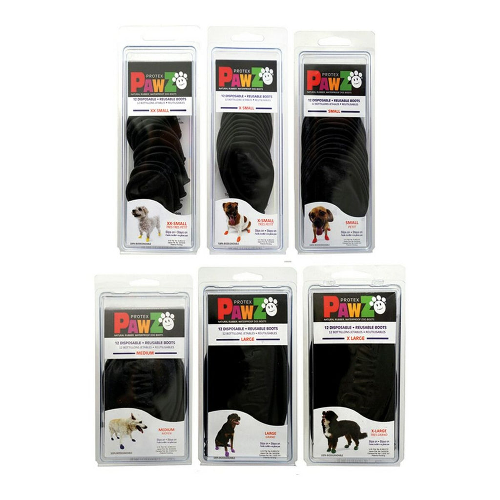 PawZ Dog Paw Protectors – Tiny, 12-Pack