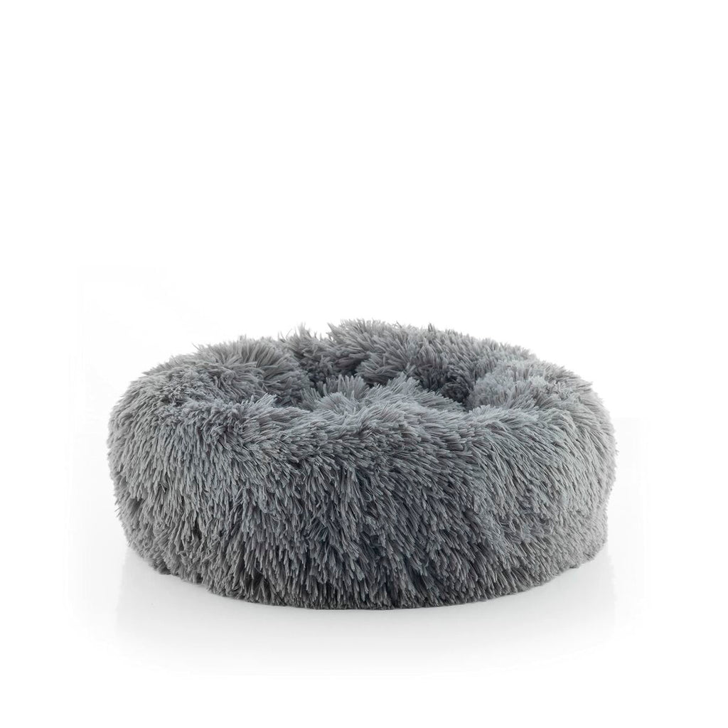 Calming round plush pet bed - view 5