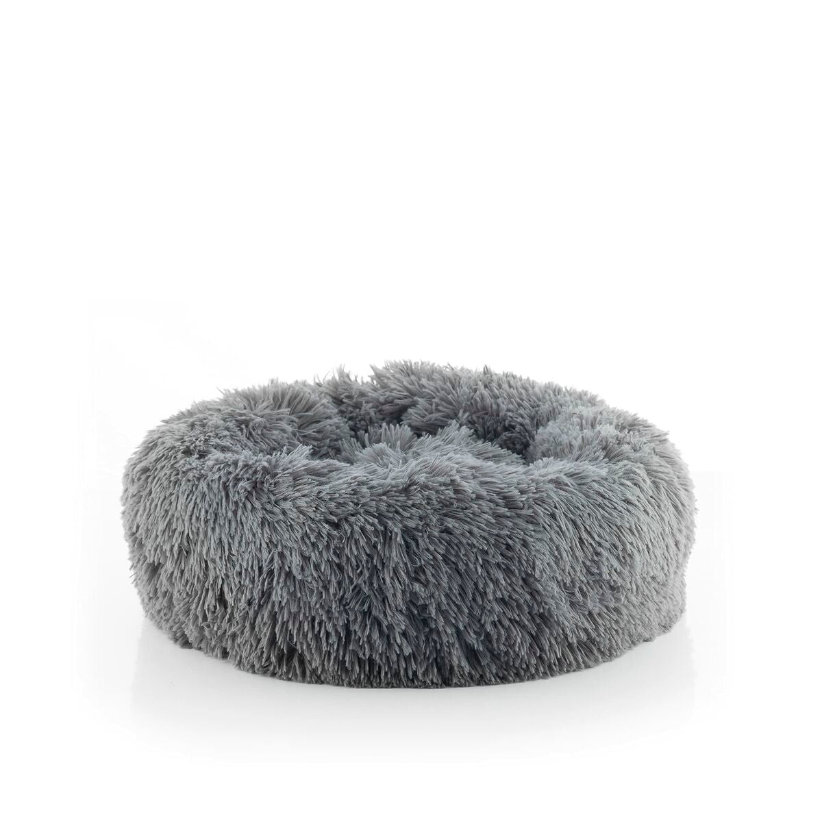 Calming round plush pet bed - view 5