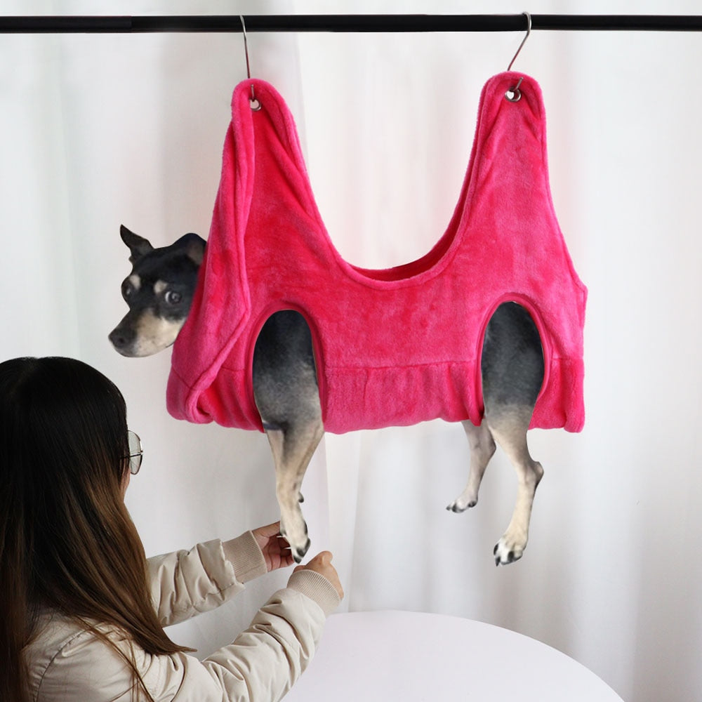 Pet grooming hammock for nail trimming - view 4
