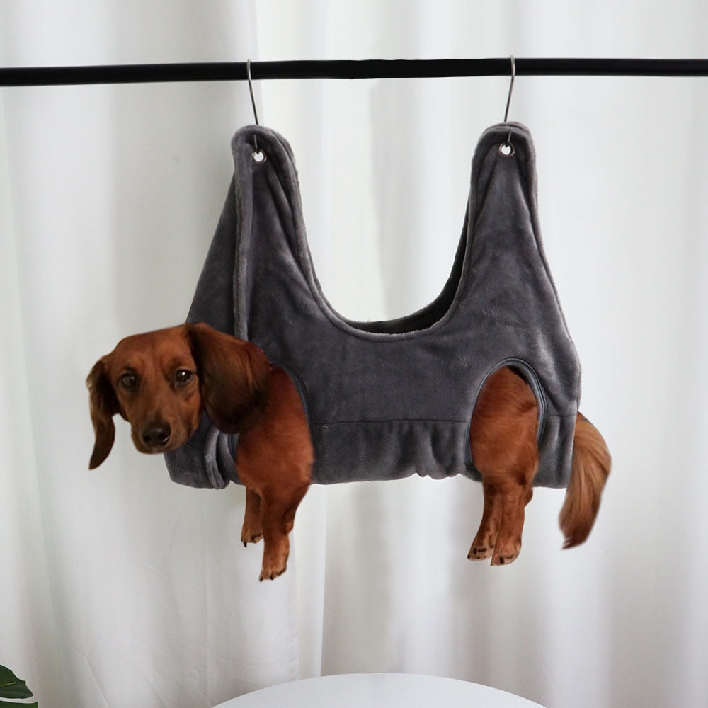 Pet grooming hammock for nail trimming - view 1