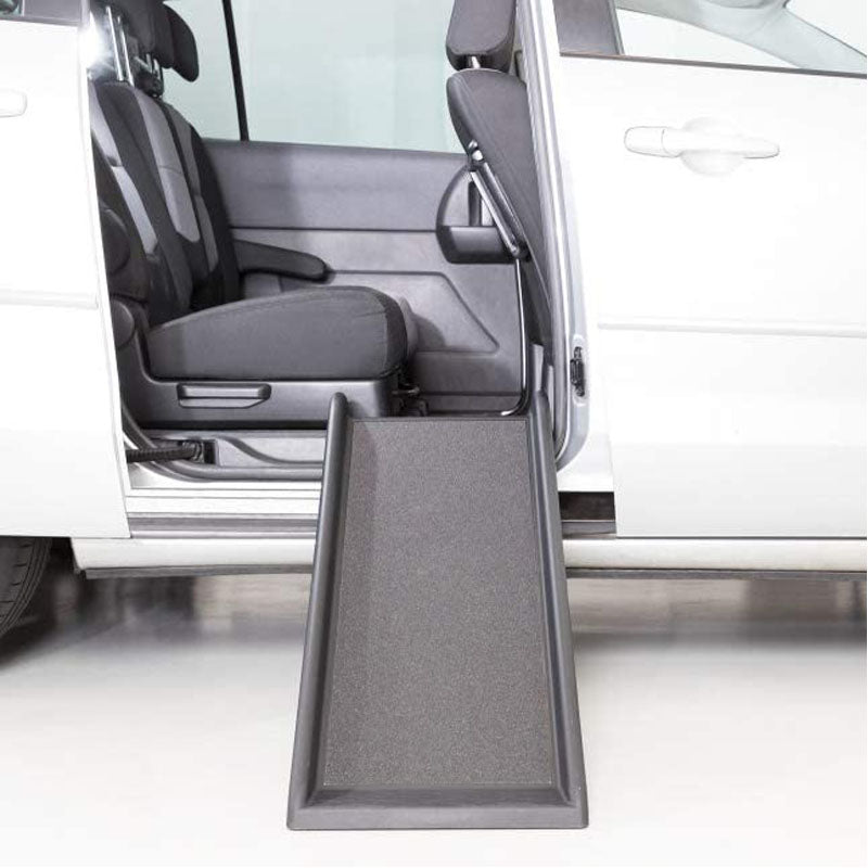 Foldable pet ramp for raised surfaces - view 2